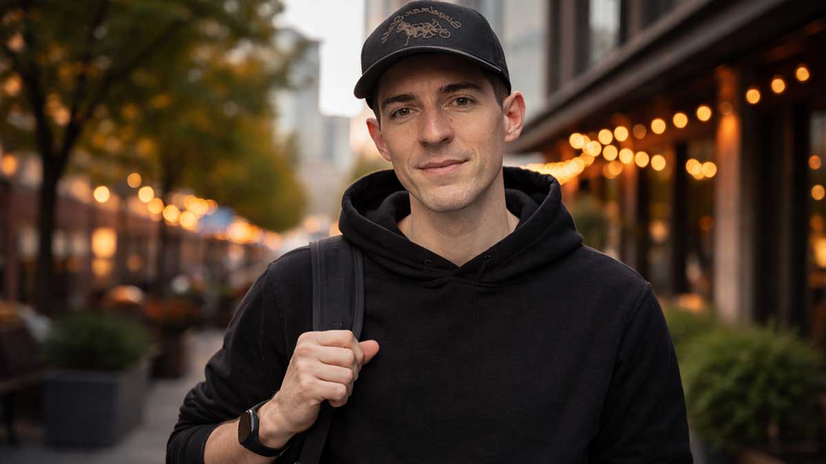 Kane Kallaway lifestyle shot outside of the office