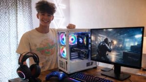 Ted Kest PC optimization setup with gaming peripherals