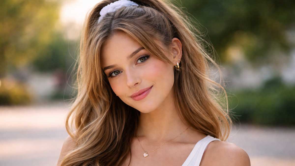 TikTok influencer portrait representing Brooke Monk