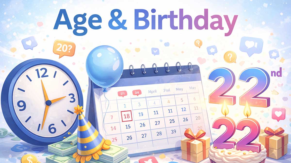 Influencer age and birthday information category banner