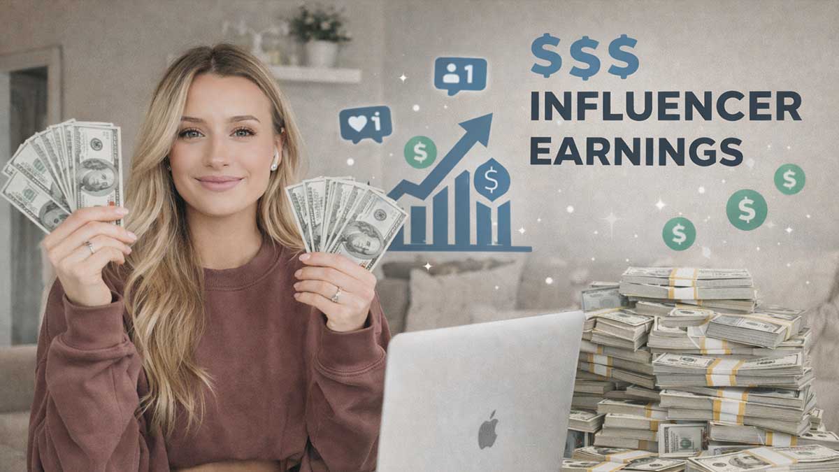 Kasey K Fit influencer earnings concept