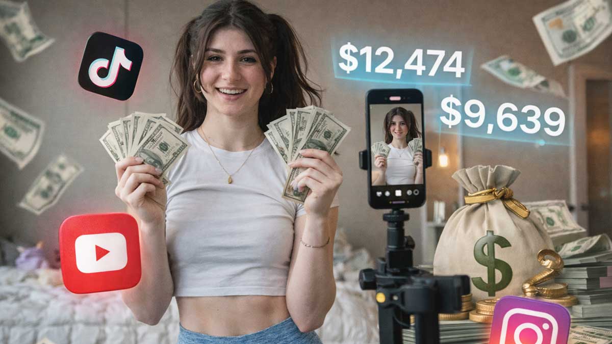 Kira Paige influencer earnings concept