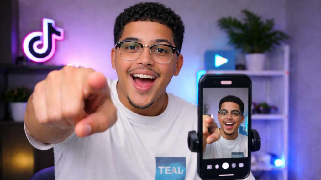 Miles Above Tech recording TikTok short-form content