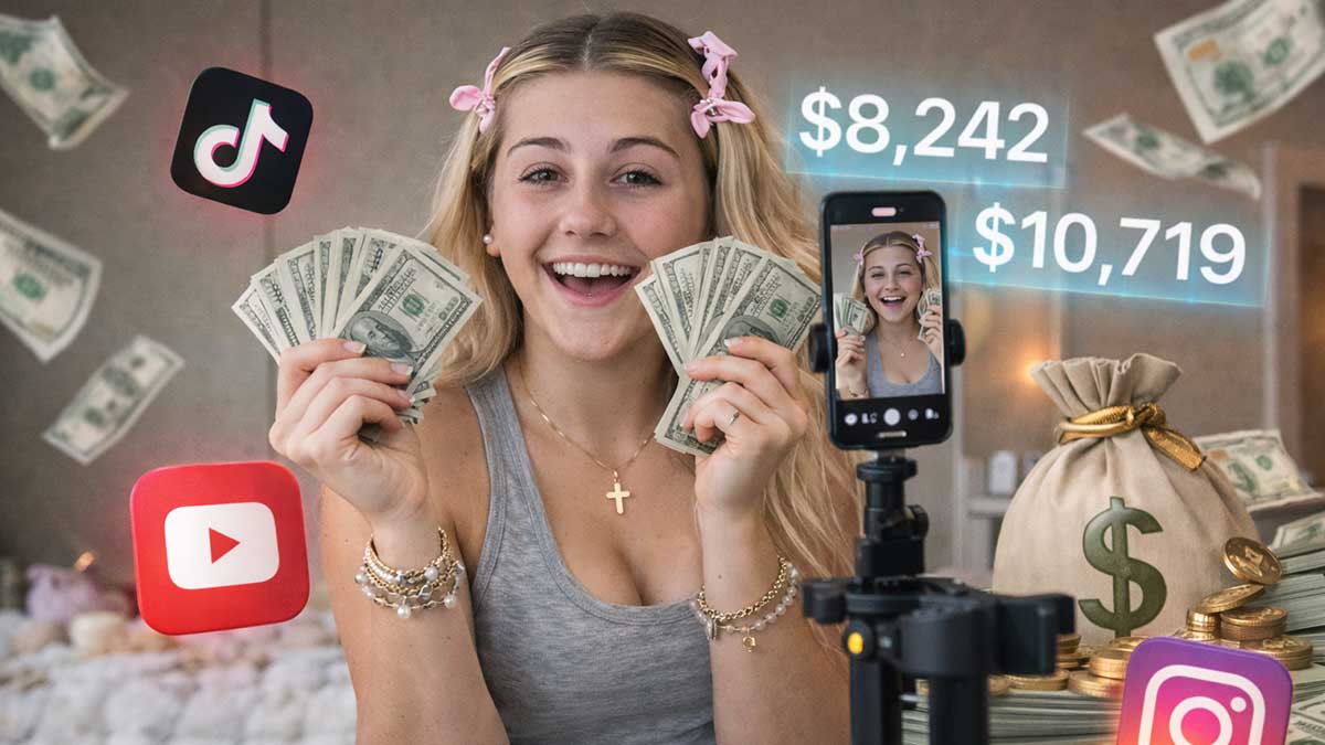 Stella Marie influencer earnings concept