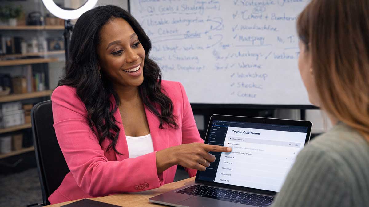 Dupé Aleru consulting with clients on digital strategy