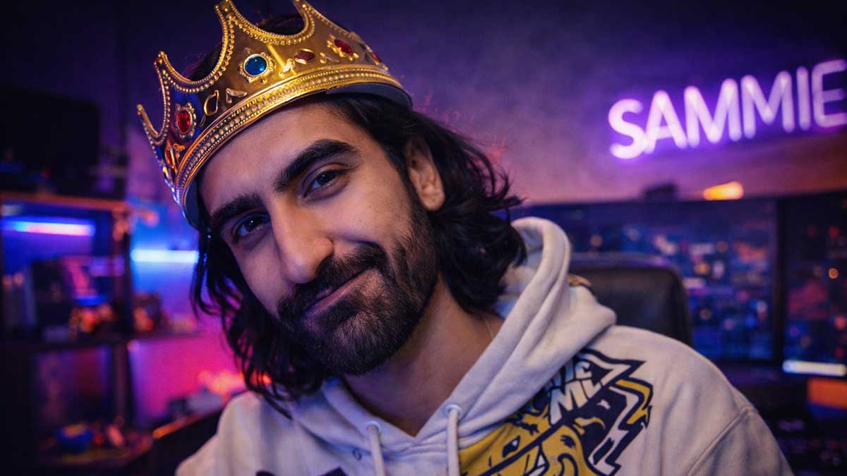 A split screen showing a TikTok battle between Sammie Dojaking and another creator