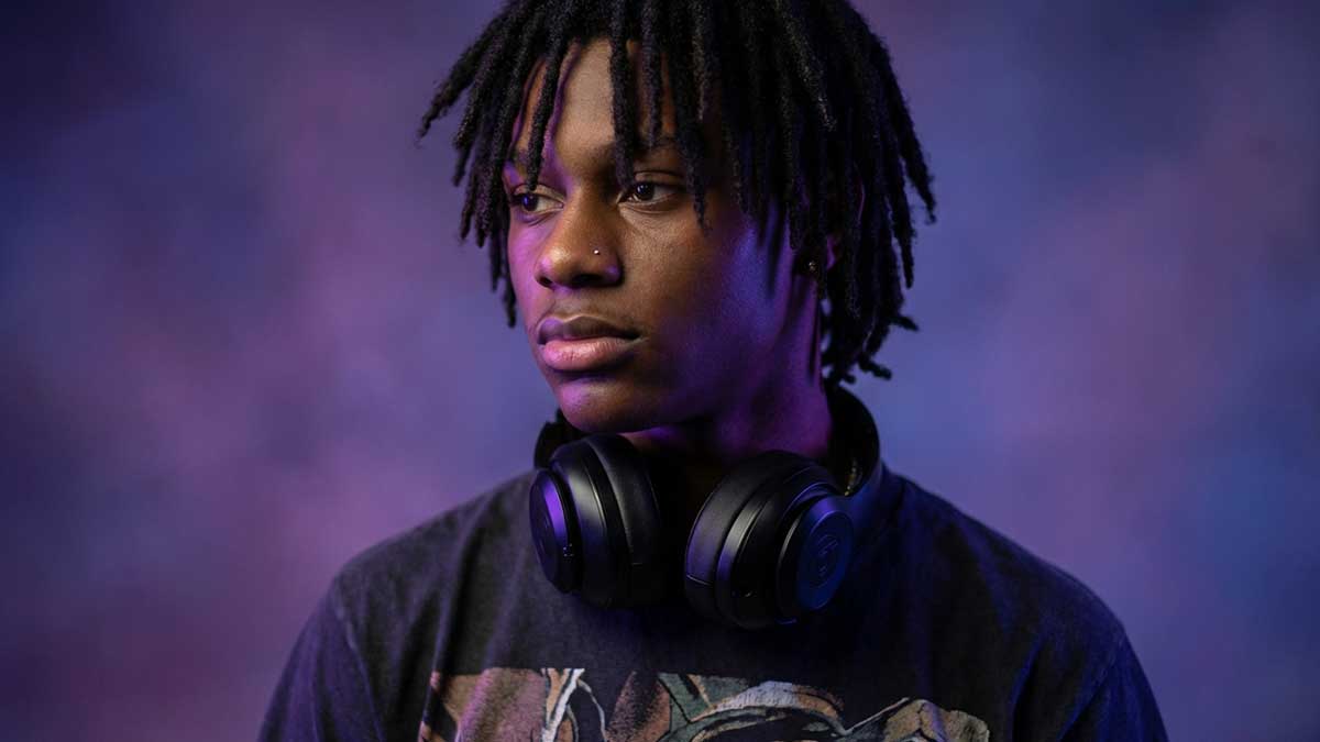 K Oren TikTok creator portrait with headphones