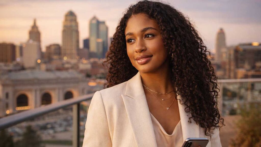 Bria Jones @heybriajones lifestyle creator and podcast host portrait 2026