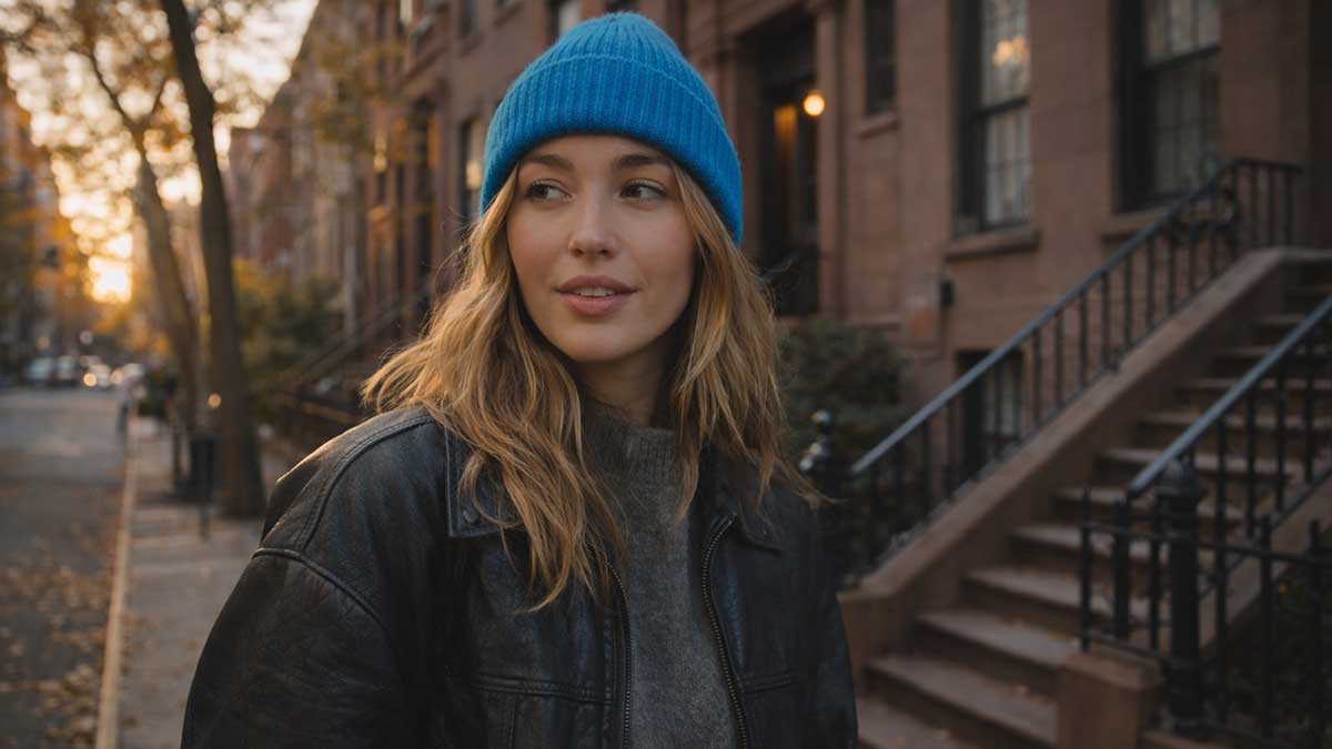 Candid style photo of Megan Boni in New York City